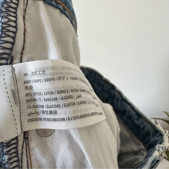 Abercrombie & Fitch The Dad High Rise Distressed Jeans Size 29 8R - Picture 8 of 8